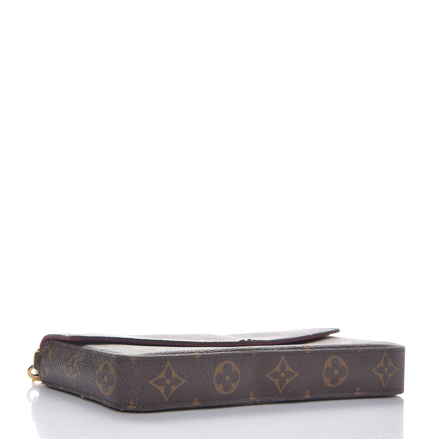 Monogram Pochette Felicie Chain Wallet Fuchsia