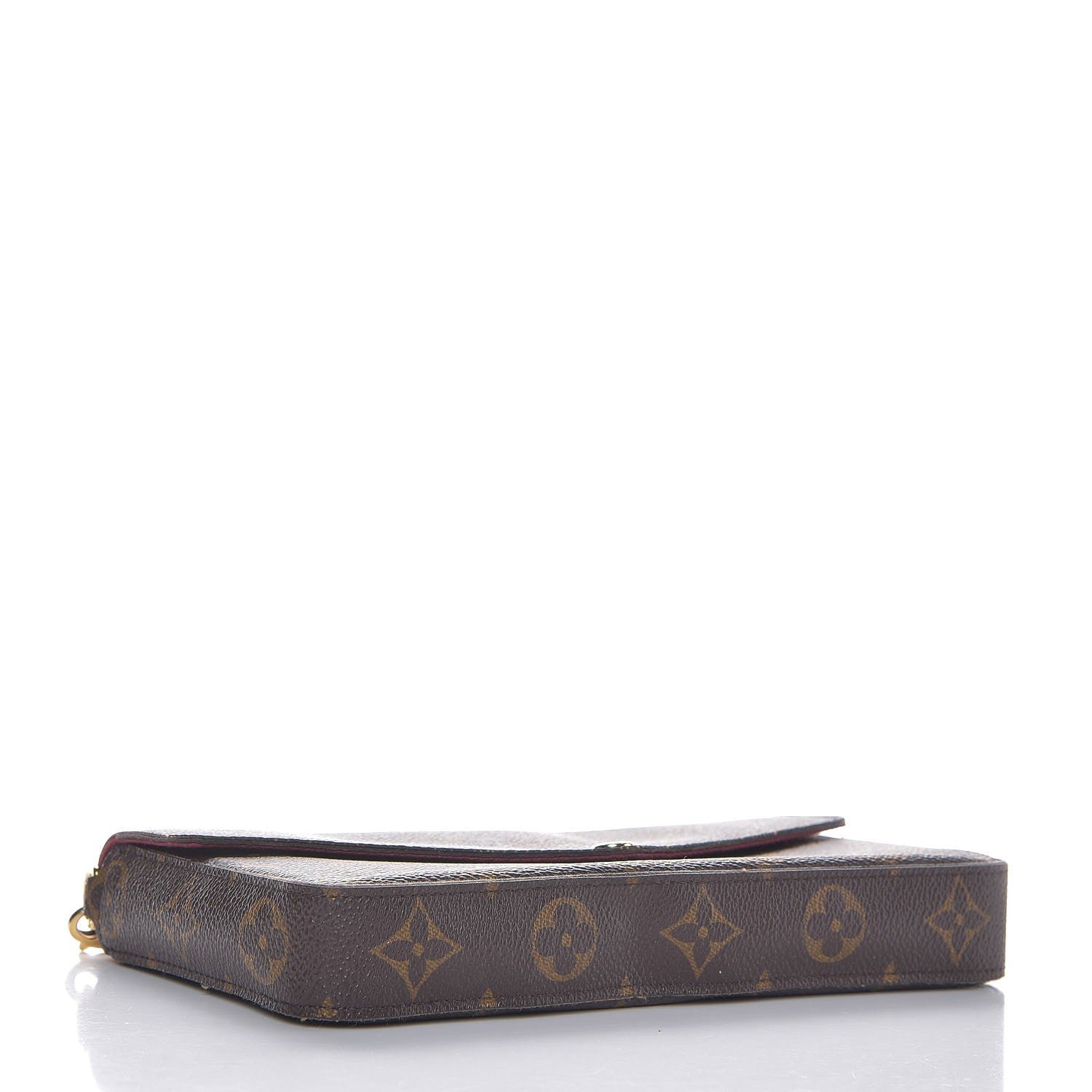 Louis Vuitton Monogram Pochette Felicie Chain Wallet Fuchsia 4 of 10