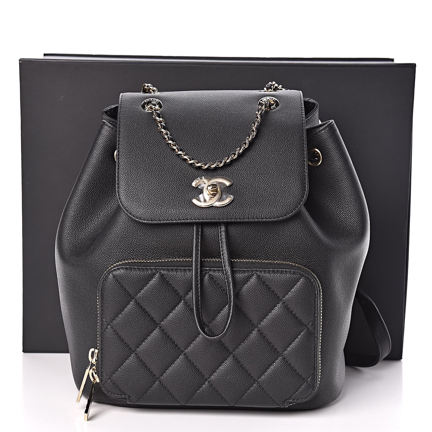 Chanel Caviar Quilted Business Affinity Backpack Black 11 of 11