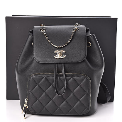 Chanel Caviar Quilted Business Affinity Backpack Black 11 of 11