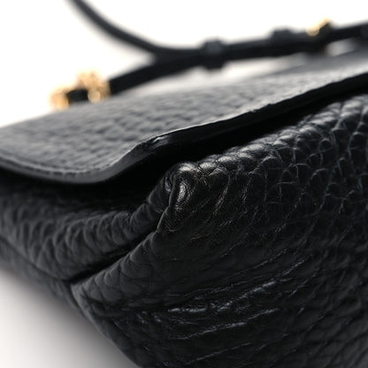 Burberry Signature Grain Medium Mildenhall Crossbody Bag Black 10 of 13