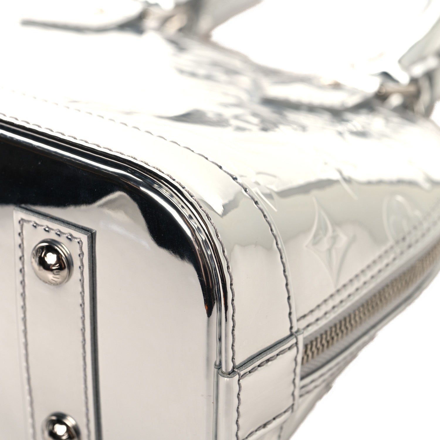 Louis Vuitton Monogram Miroir Alma BB Silver Silver 9 of 12
