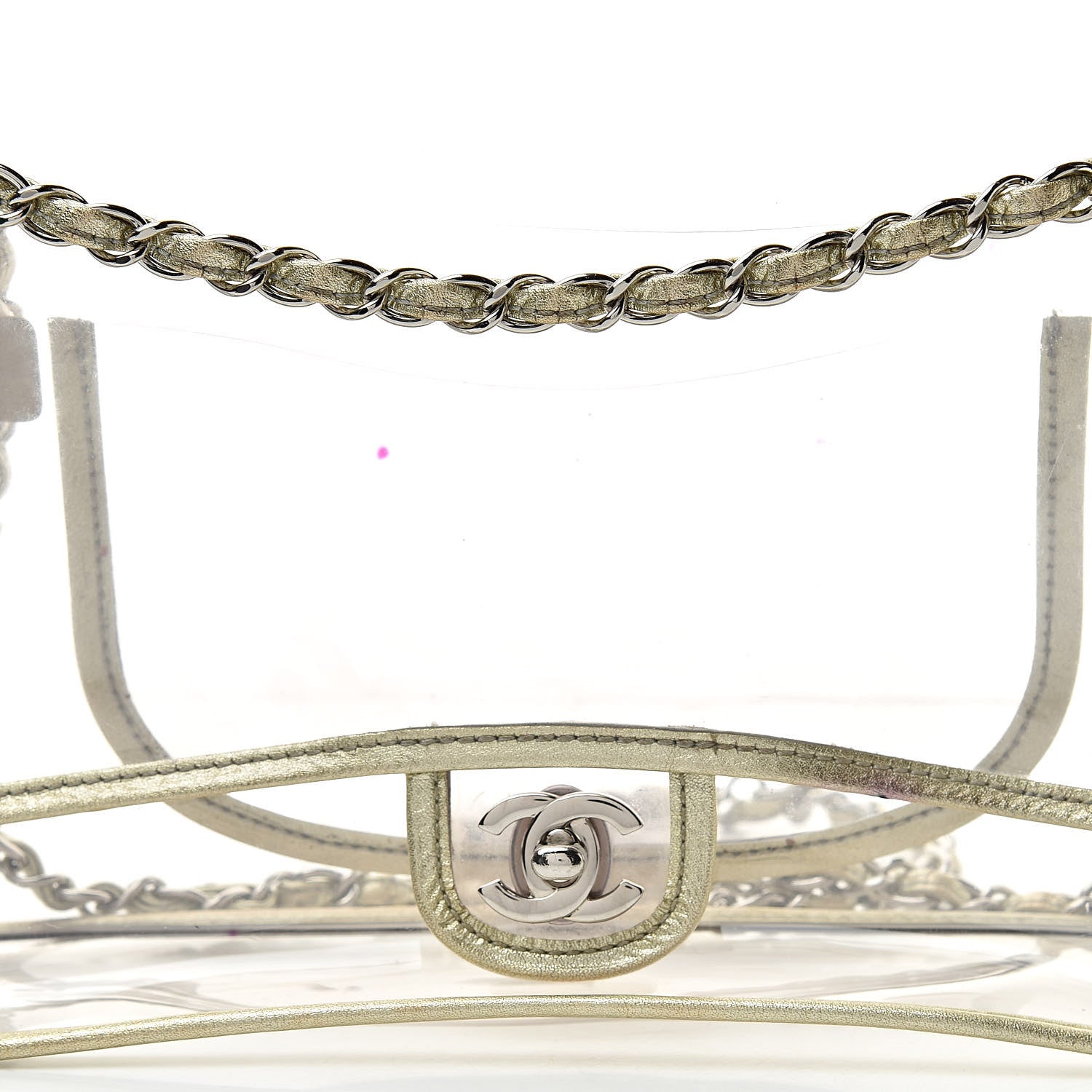 Chanel Lambskin Vinyl Large Naked Flap Gold 8 of 12