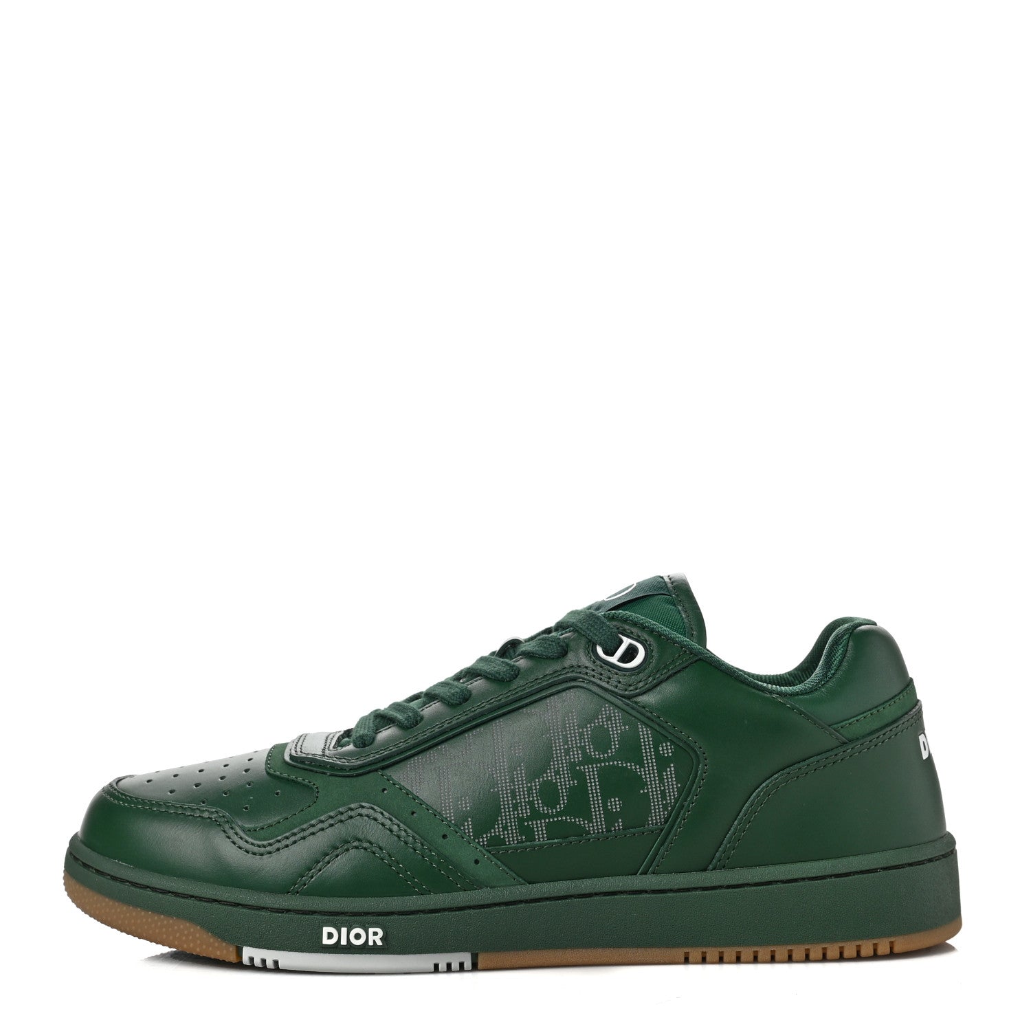 Christian Dior Smooth Calfskin Oblique Galaxy Mens B27 Low Top Sneakers 42 Green Beige 1 of 9