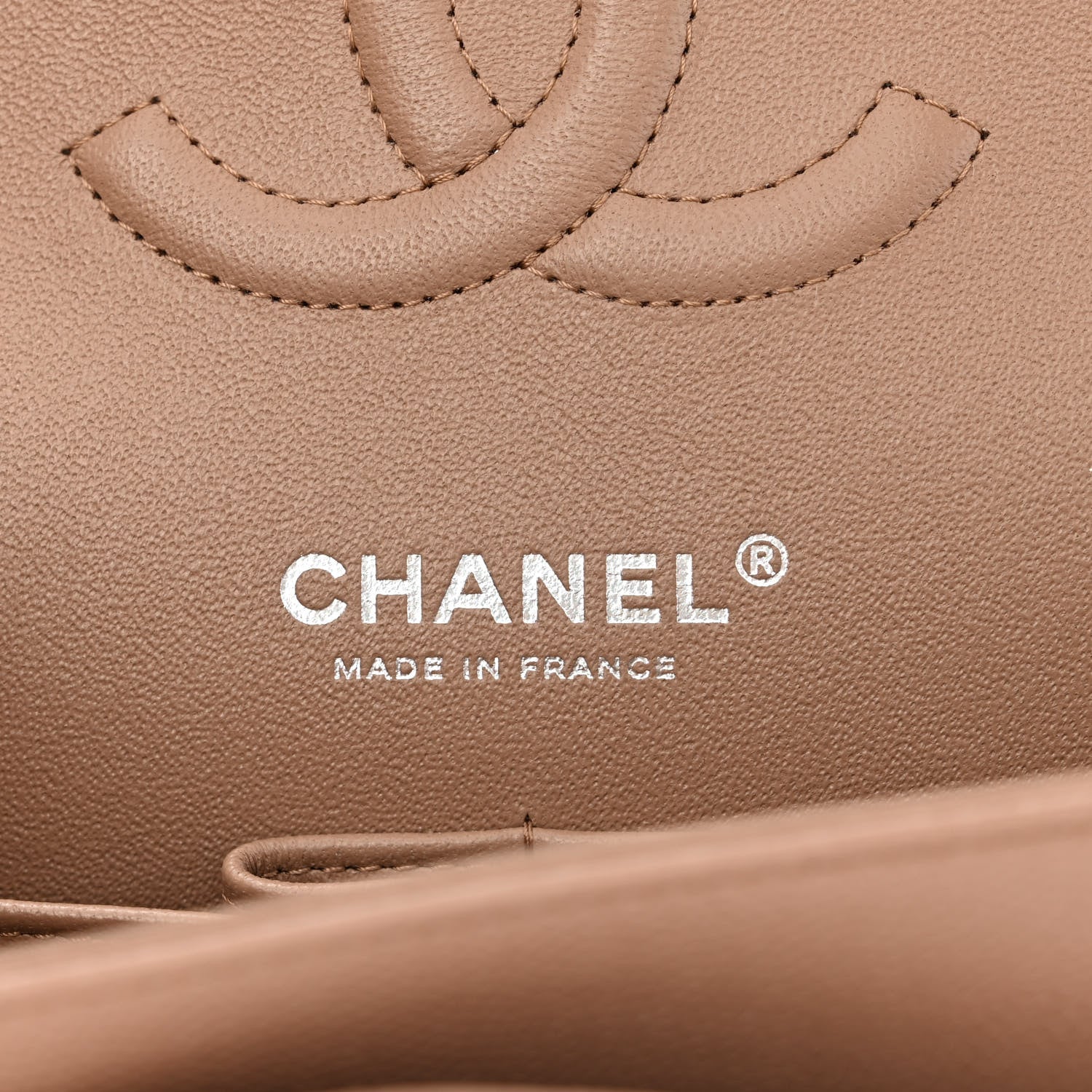 Chanel Caviar Quilted Medium Double Flap Beige 5 of 11