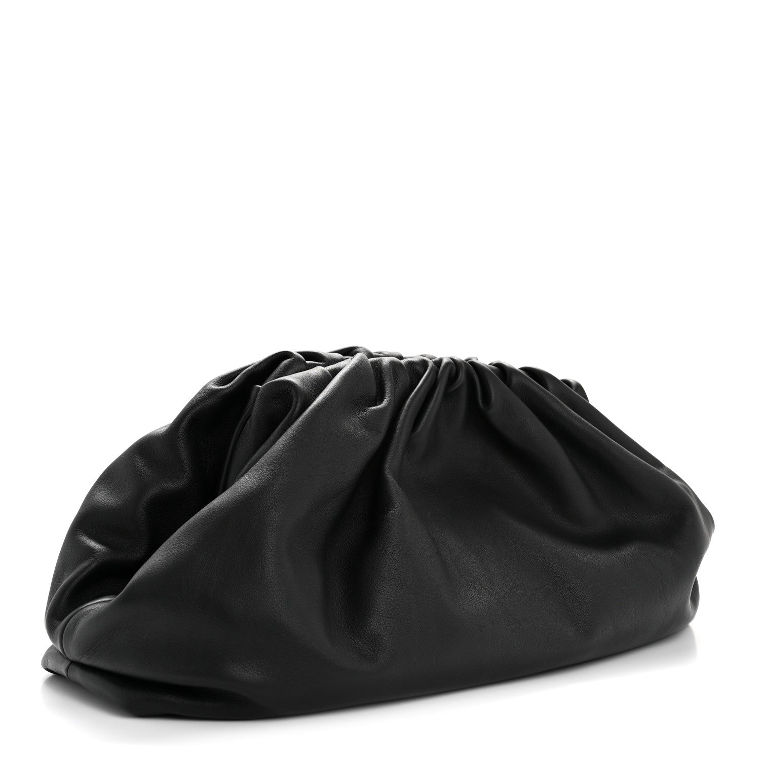 Bottega Veneta Smooth Butter Calf The Pouch Oversized Clutch Black 3 of 12