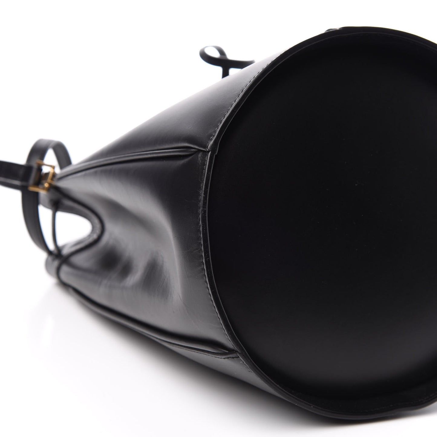 Smooth Calfskin Medium Talitha Bucket Bag Black