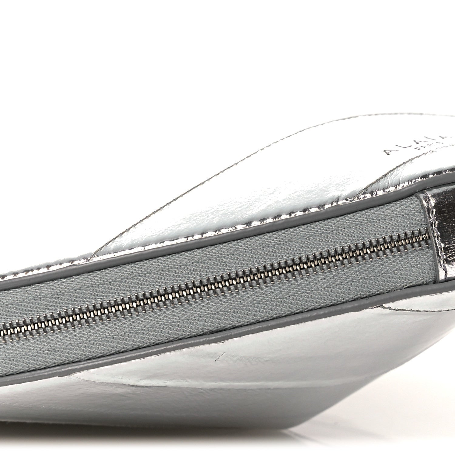 Alaia Laminated Eel Le Coeur Bag Argent 8 of 9