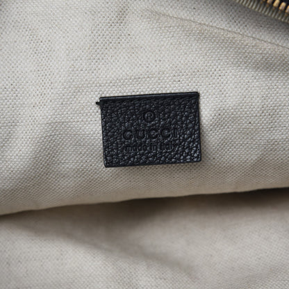 Gucci Grained Calfskin Logo Belt Bag Black 6 of 7