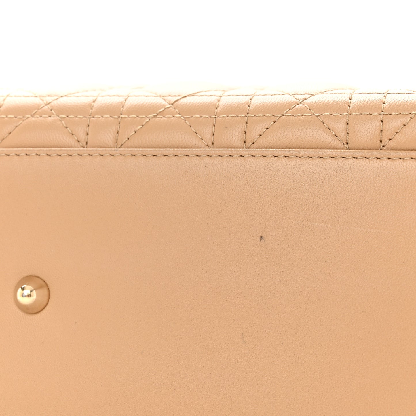Lambskin Cannage Large Lady Dior Beige