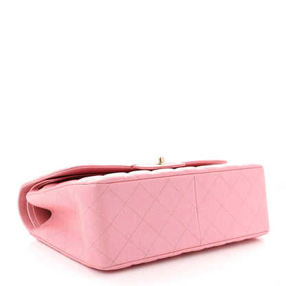 Chanel Iridescent Caviar Quilted Jumbo Double Flap Rose Pink 4 of 10