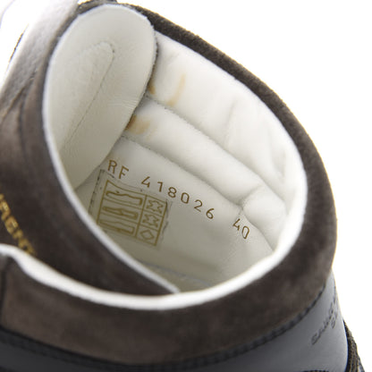 Saint Laurent Suede Calfskin Court Classic SL/10H High Top Sneakers 40 Bronze Black 9 of 14