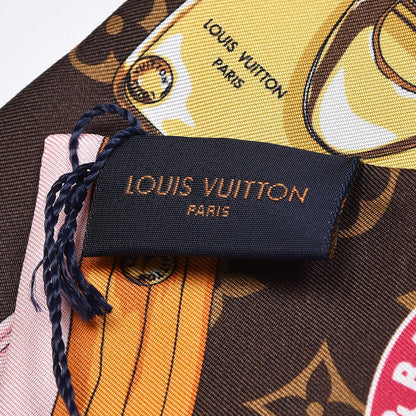 Louis Vuitton Silk Monogram Summer Trunks Bandeau Brown 3 of 5