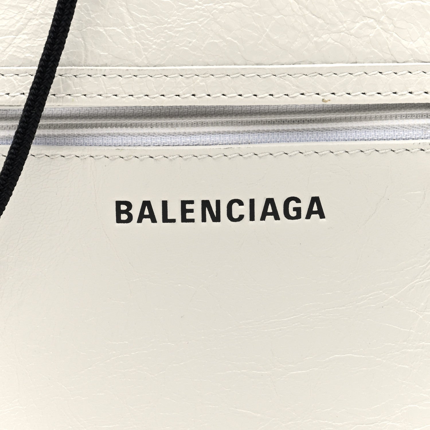 Balenciaga Agneau Arena Small Explorer Crossbody Pouch White 7 of 9