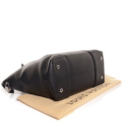 Louis Vuitton Veau Cachemire Soft Lockit MM Black 4 of 8