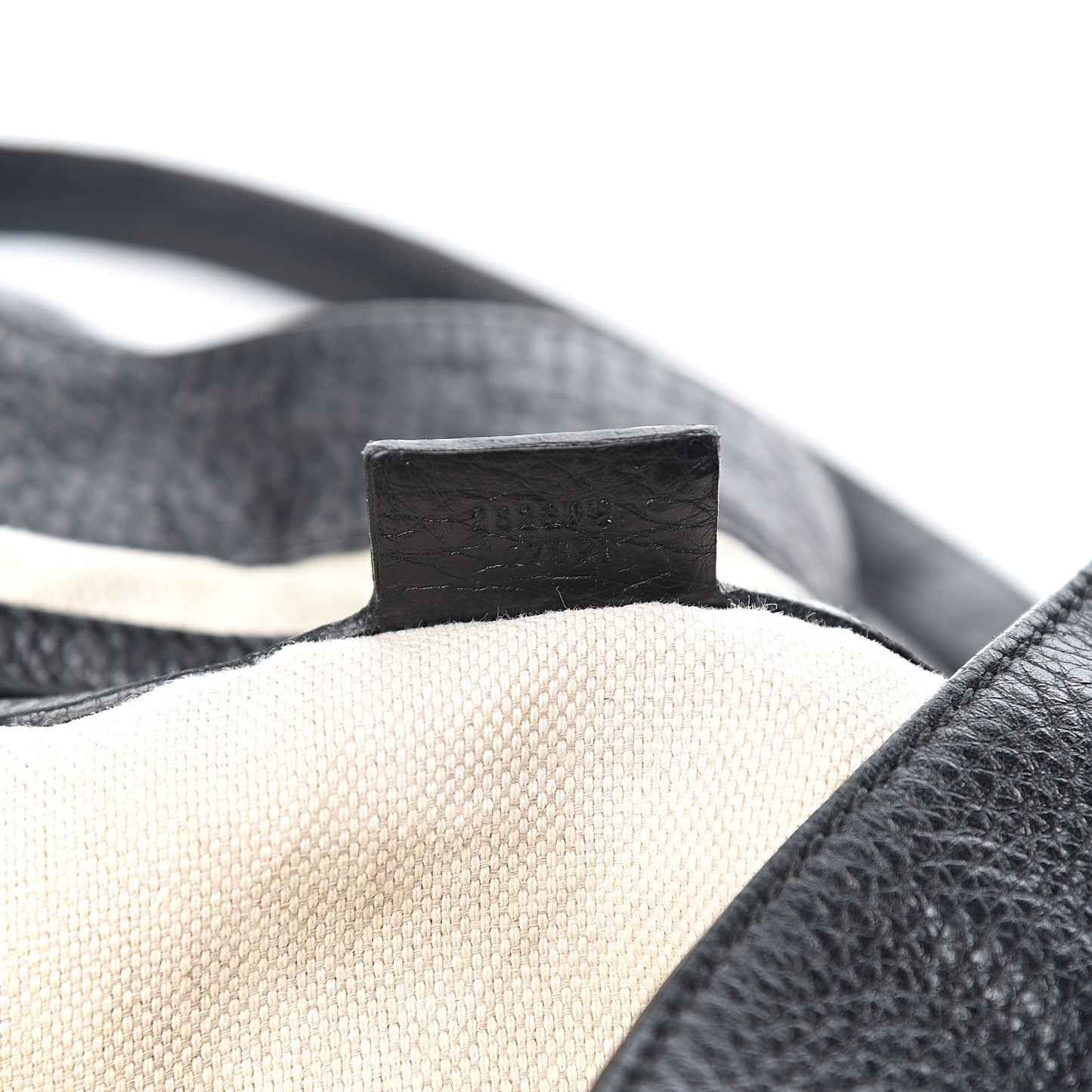 Pebbled Calfskin Medium Soho Shoulder Bag Black
