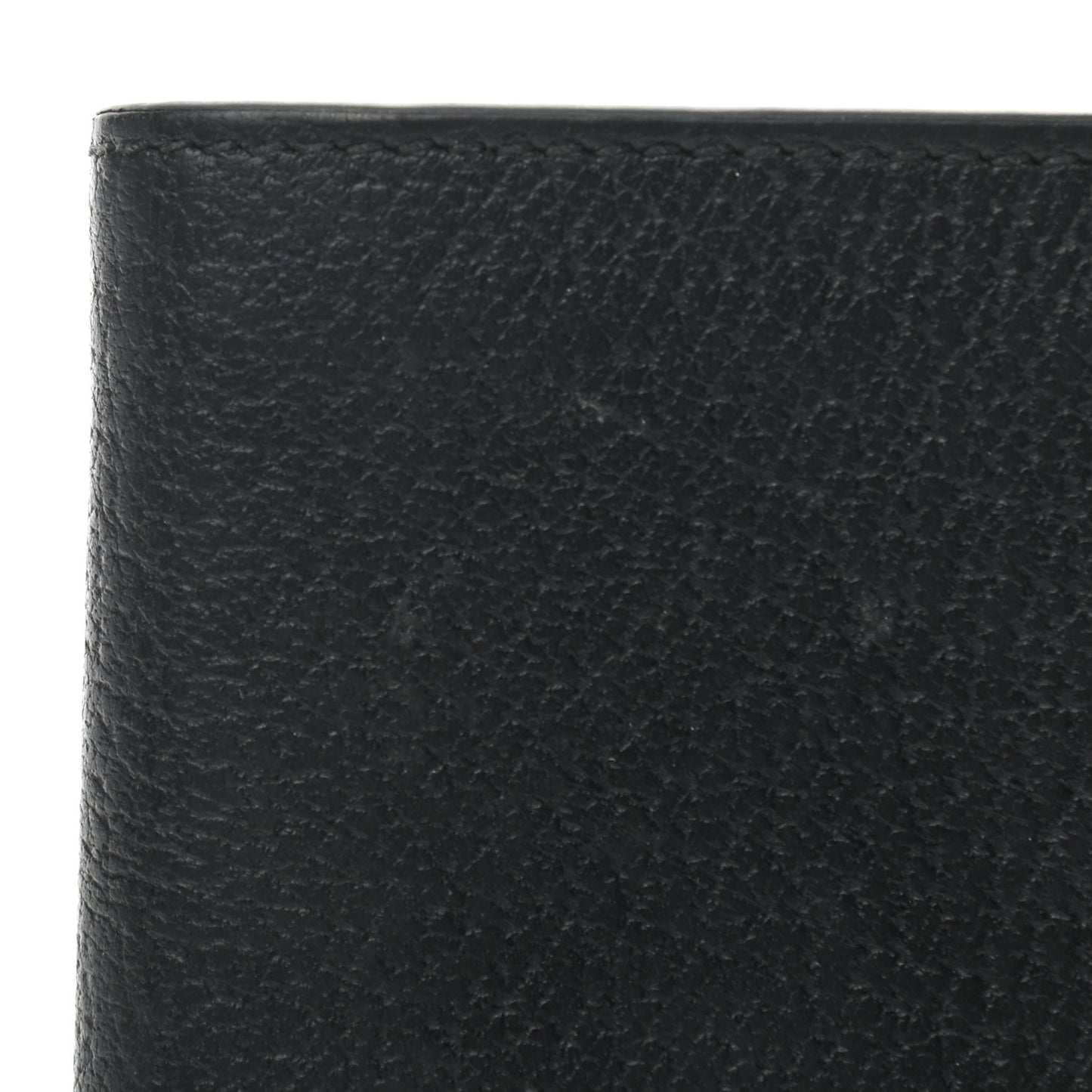 Calfskin Boar Effect GG Marmont Bi-Fold Wallet Black
