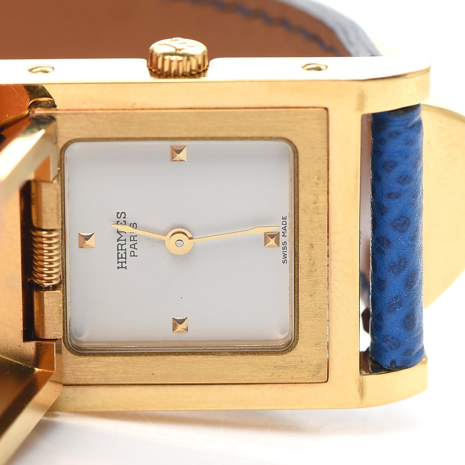 Hermes Stainless Steel Courchevel 23mm Medor Quartz Watch Bleu France 5 of 5