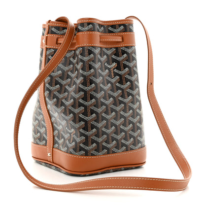 Goyard Goyardine Petit Flot Bucket Bag PM Black Gold 3 of 10