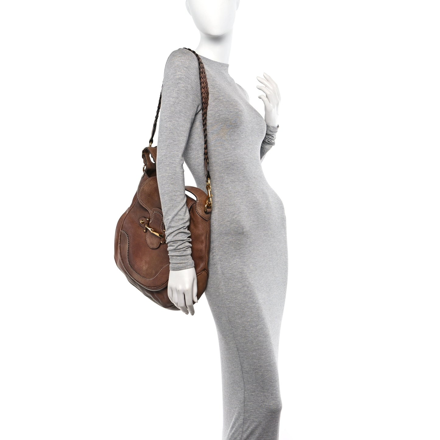 Libeccio Large New Pelham Shoulder Bag Brown