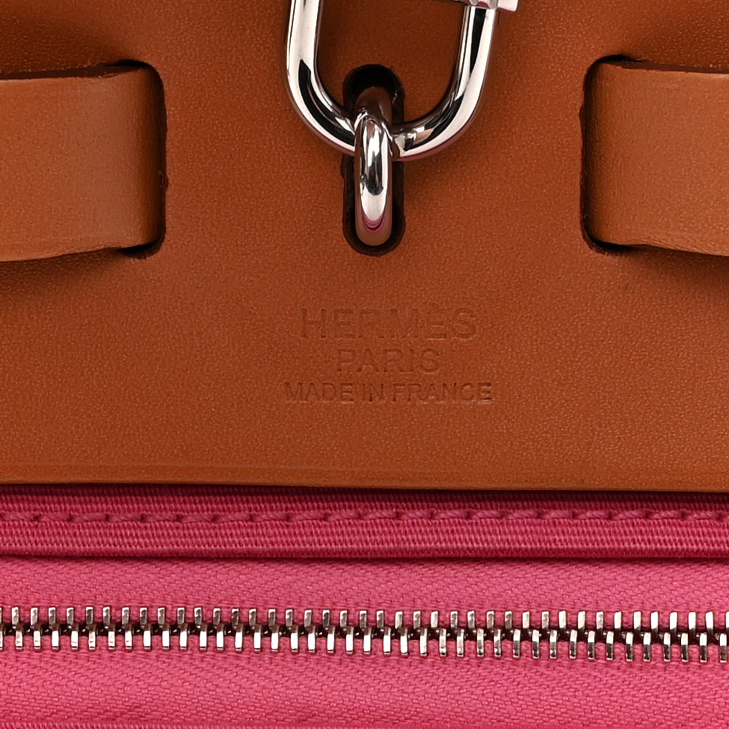 Hermes Vache Hunter Toile Herbag Zip 31 PM Rose Lipstick 7 of 13