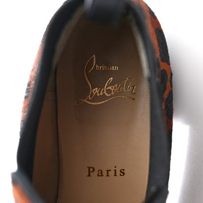 Christian Louboutin Calf Hair Leopard Print Marmada Flat Chelsea Boot 37.5 Brown 8 of 12