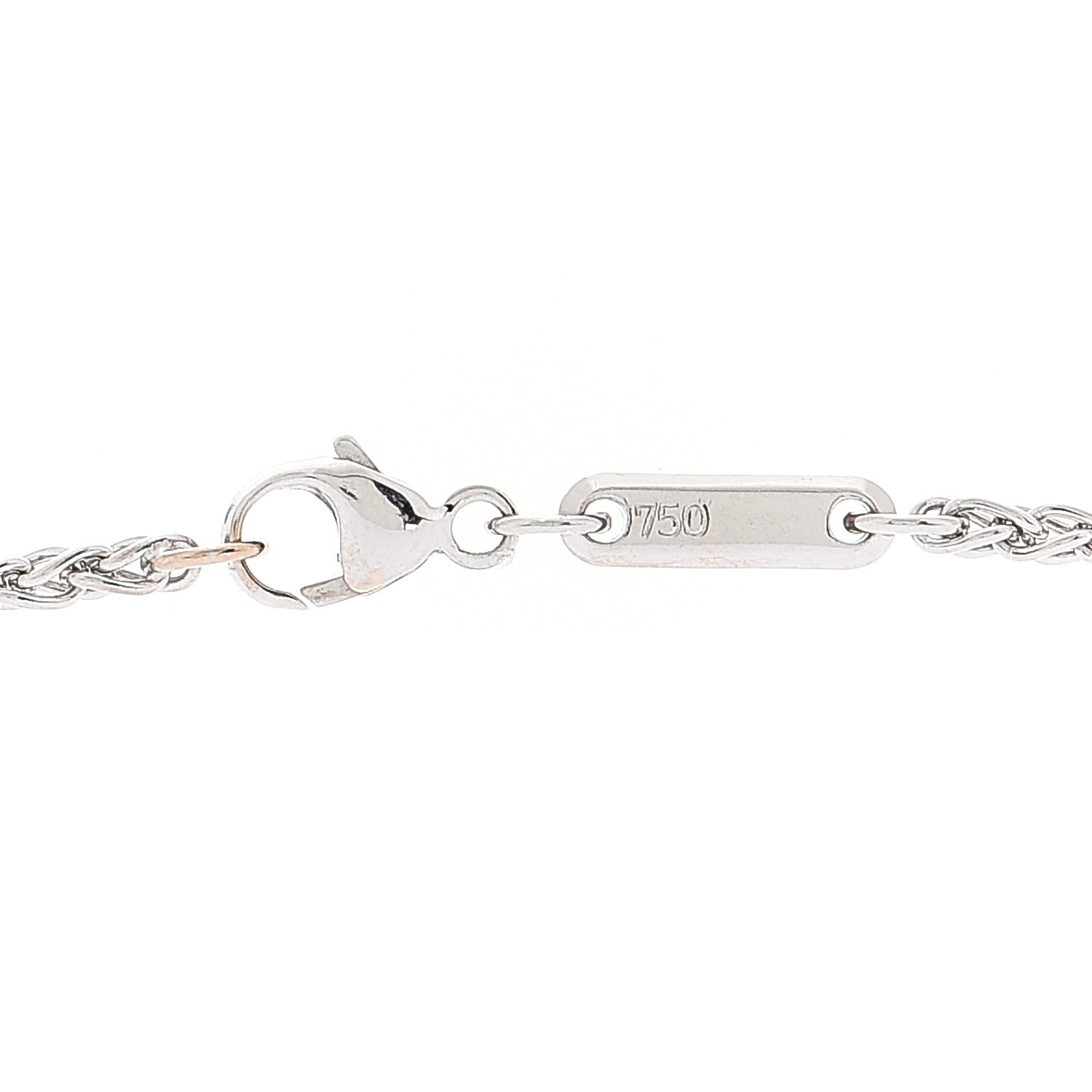 Chopard 18K White Gold Happy Diamonds Floating Heart Pendant Necklace 6 of 8