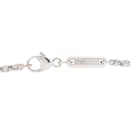Chopard 18K White Gold Happy Diamonds Floating Heart Pendant Necklace 6 of 8