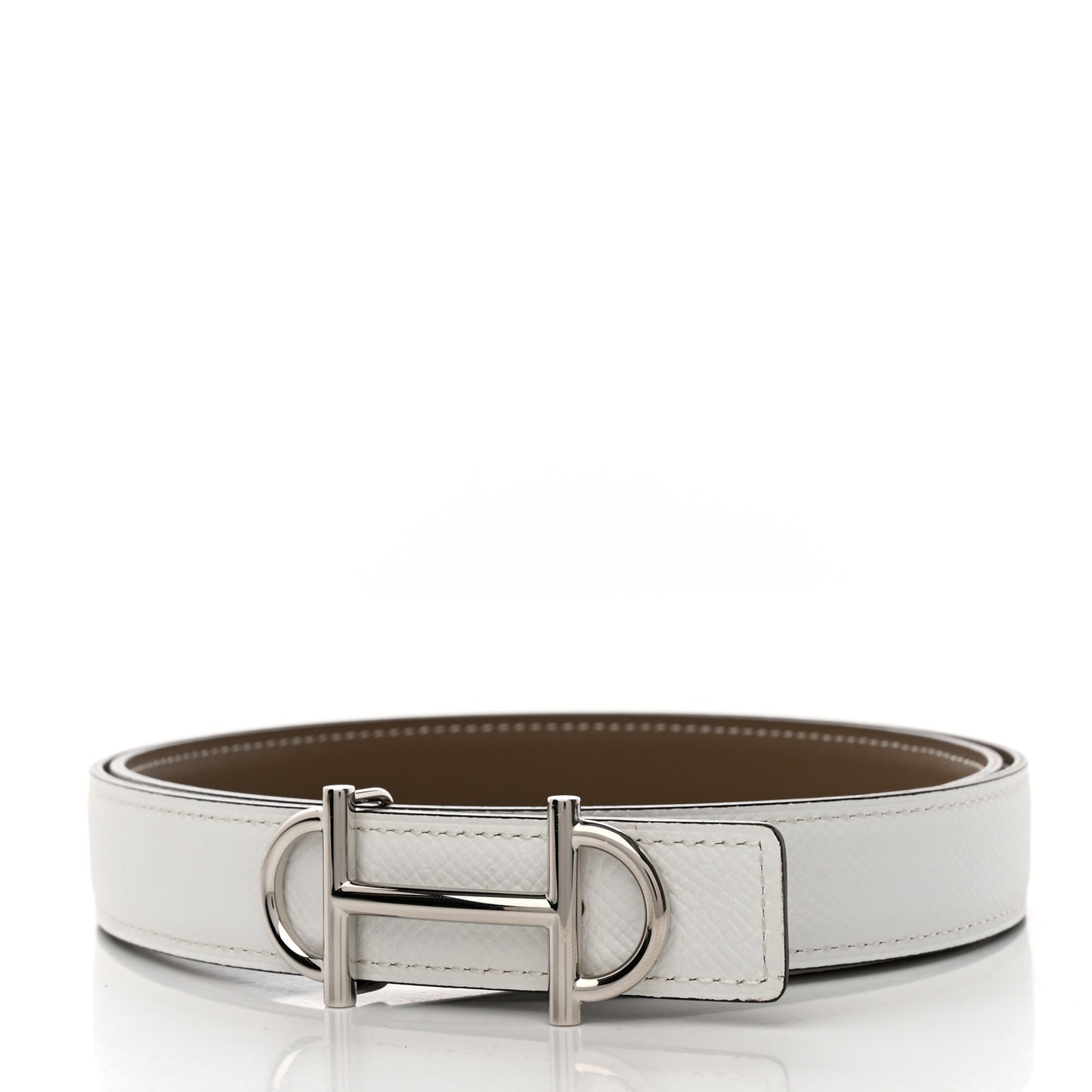Epsom Swift 24mm Gamma Belt 85 Etoupe White