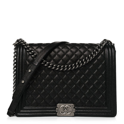 Chanel Caviar Quilted Large Boy Flap Black 1 of 9