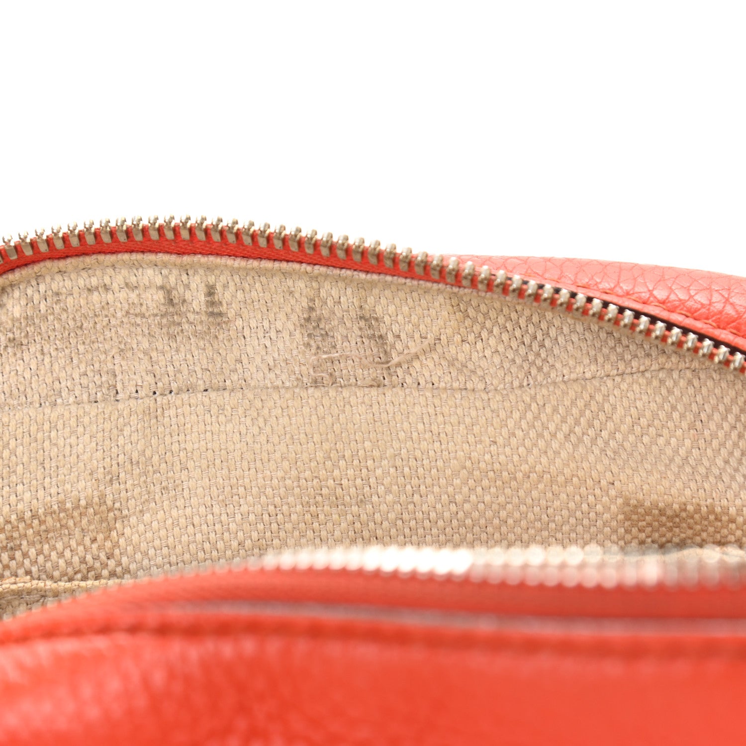Gucci Pebbled Calfskin Small Soho Disco Bag Sun Orange 14 of 18