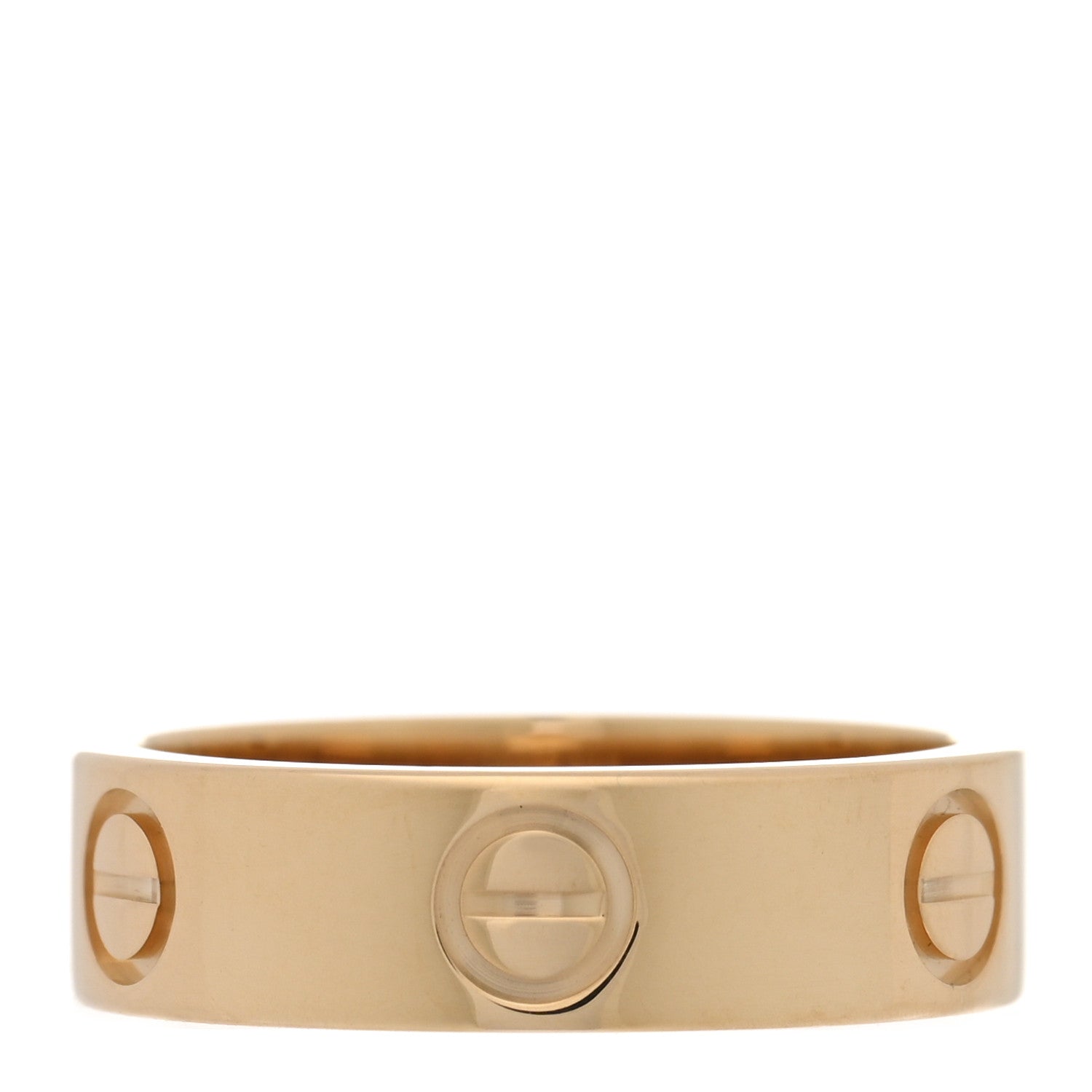 Cartier 18K Yellow Gold 5.5mm LOVE Ring 53 6.5 3 of 5