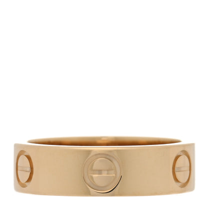 Cartier 18K Yellow Gold 5.5mm LOVE Ring 53 6.5 3 of 5