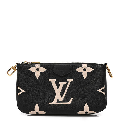 Louis Vuitton Empreinte Monogram Giant Multi Pochette Accessories Mini Pochette Black Beige 1 of 6