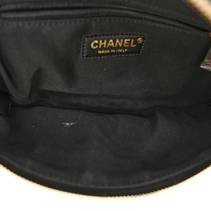 Chanel Lambskin Quilted Studded Waist Bag Fanny Pack Black 5 of 11