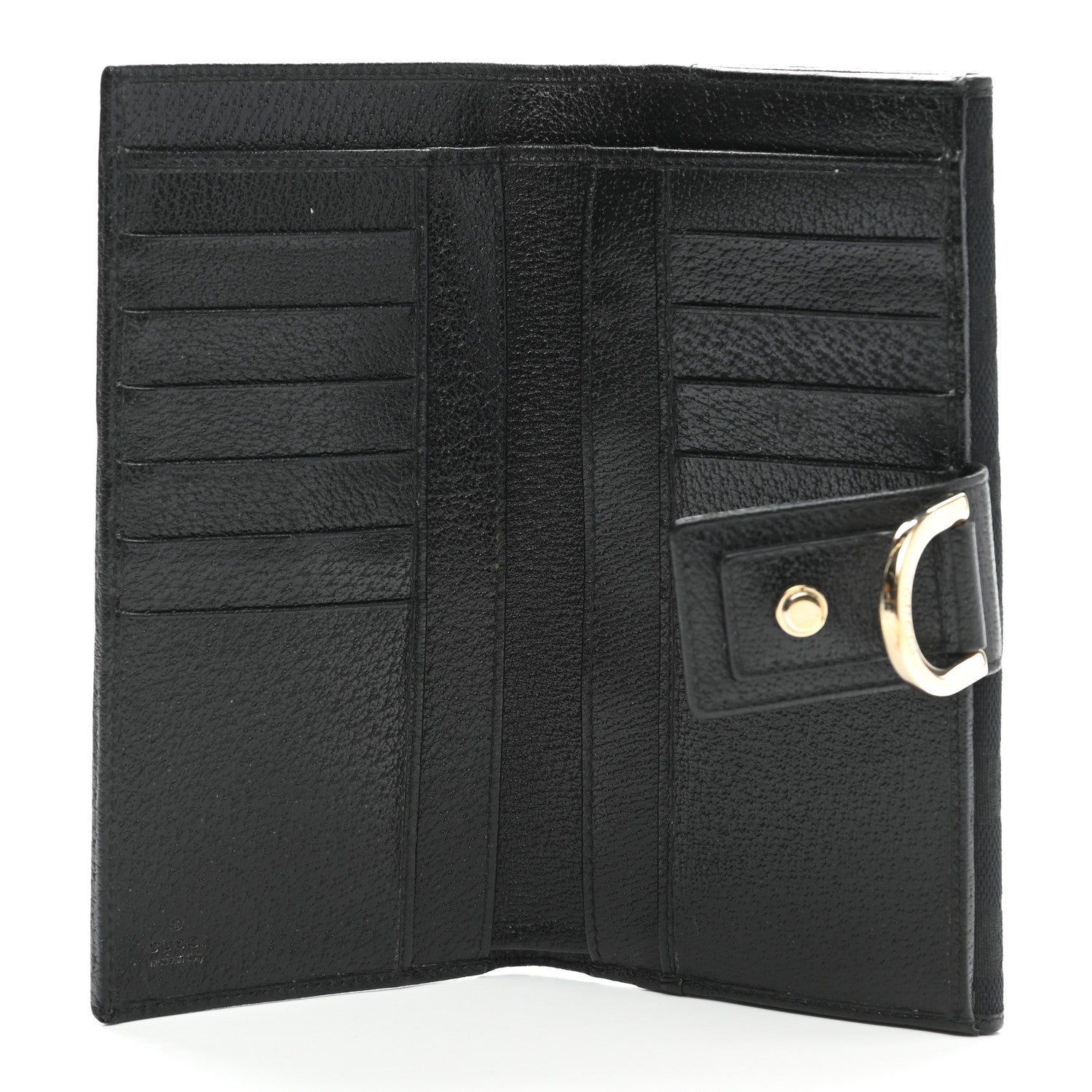 Gucci Monogram Abbey Continental Wallet Black 5 of 10