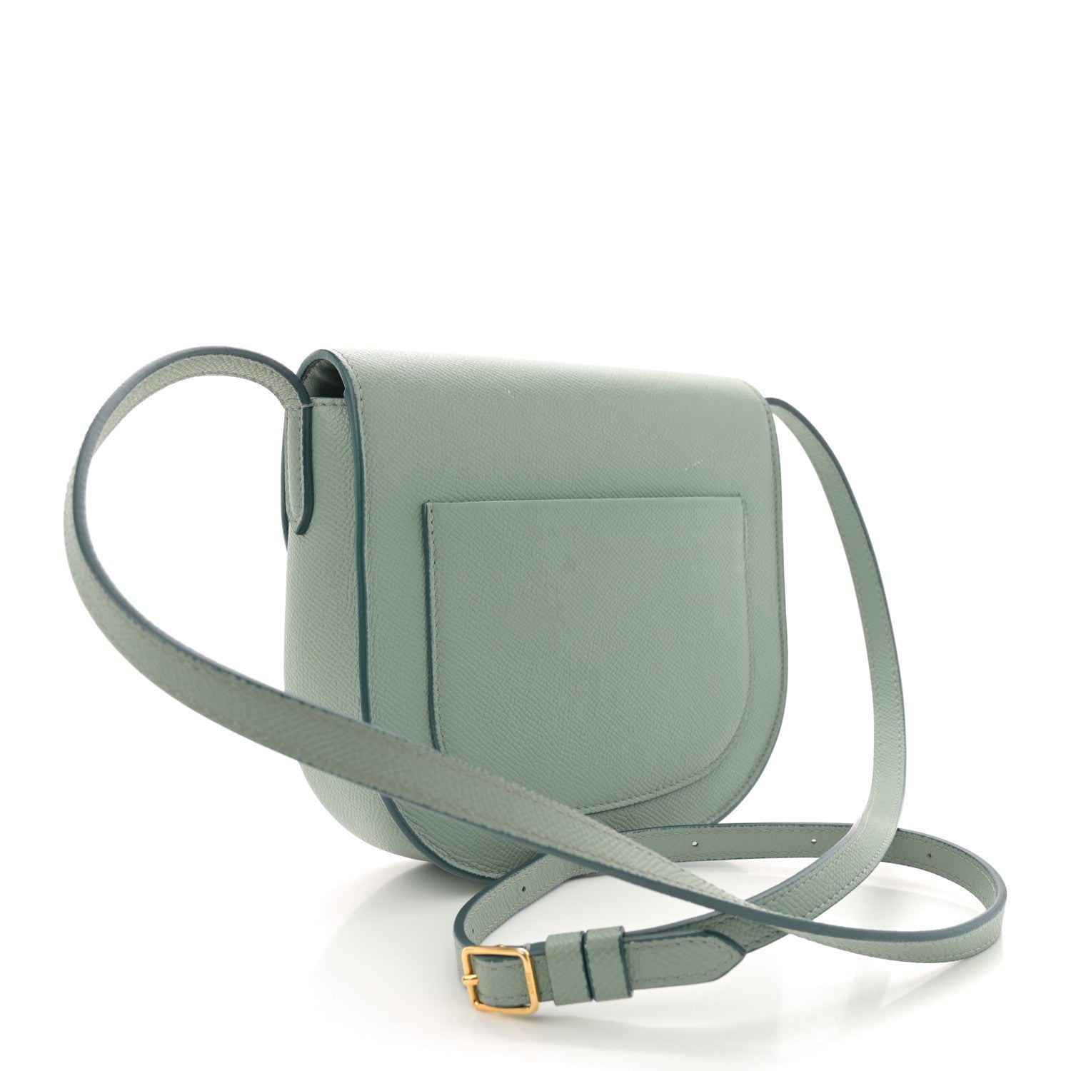 Celine Baby Grained Calfskin Small Trotteur  Jade 2 of 13