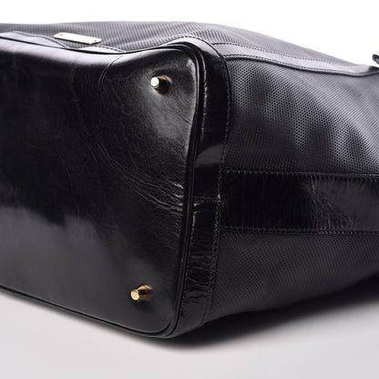 Burberry Calfskin Perforated Ellers Satchel Black 10 of 14