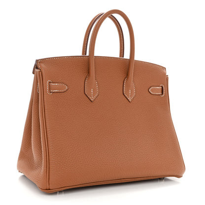 Hermes Togo Birkin 25 Gold 3 of 12