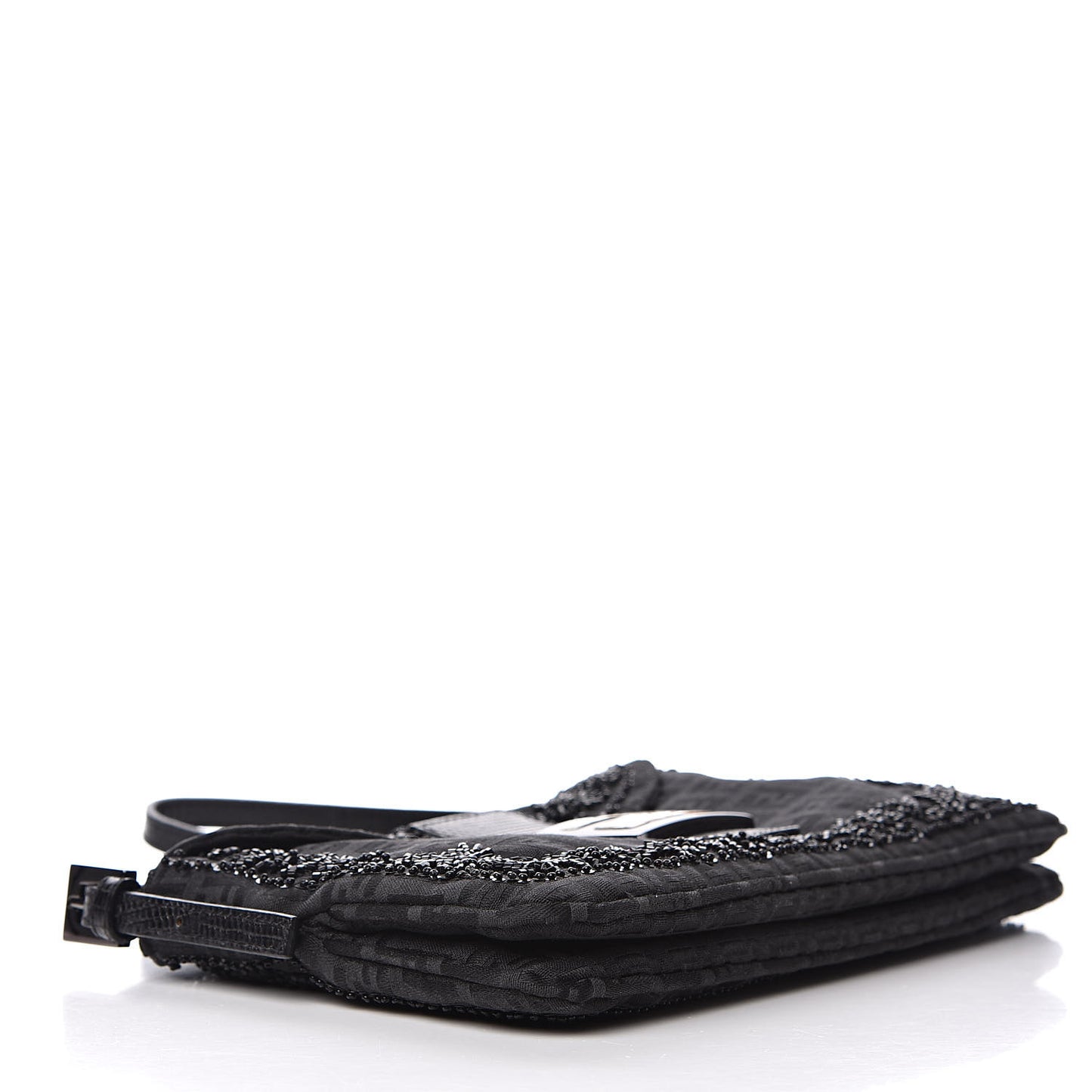 Zucchino Lizard Beaded Baguette Black