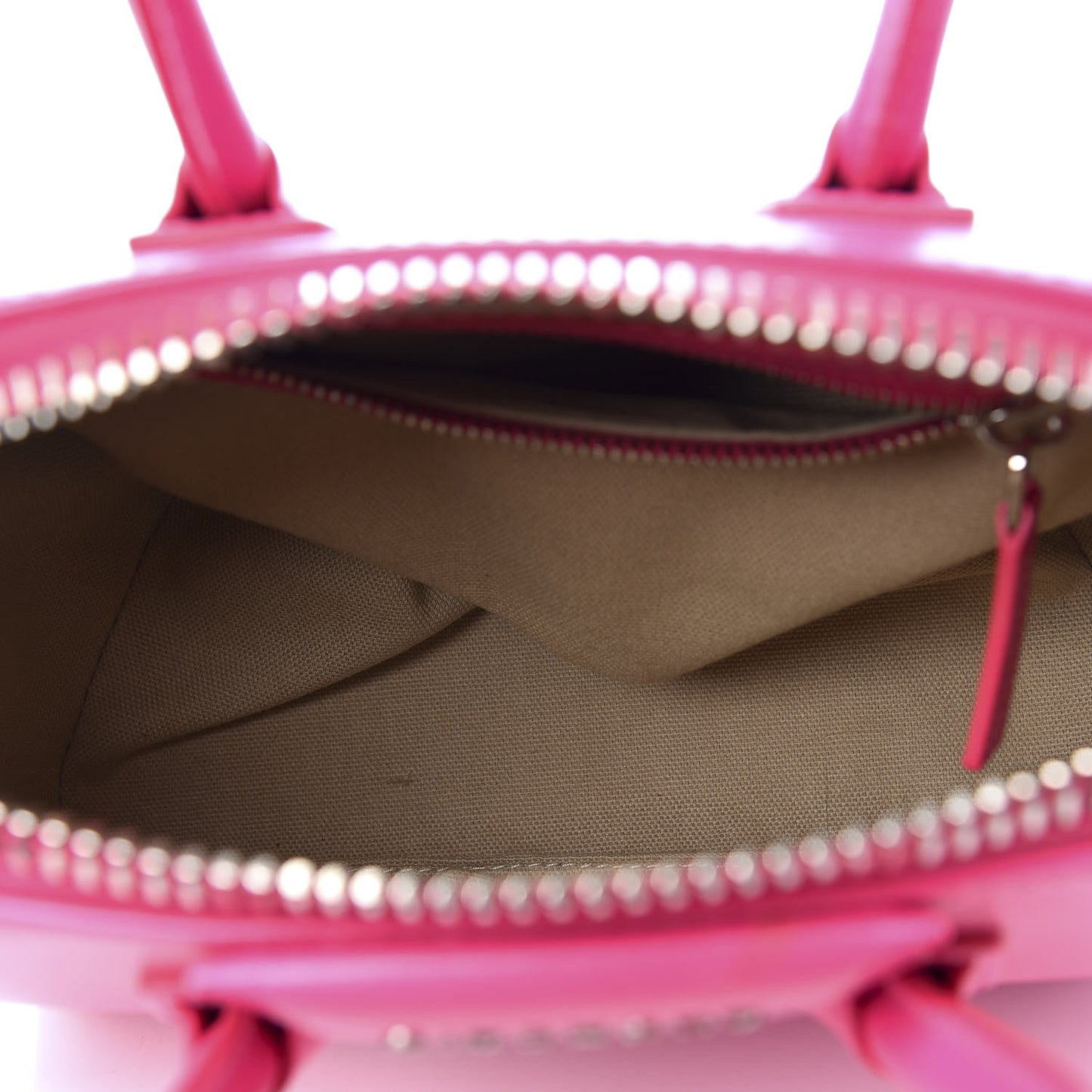 Shiny Lord Calfskin Mini Antigona Shocking Pink