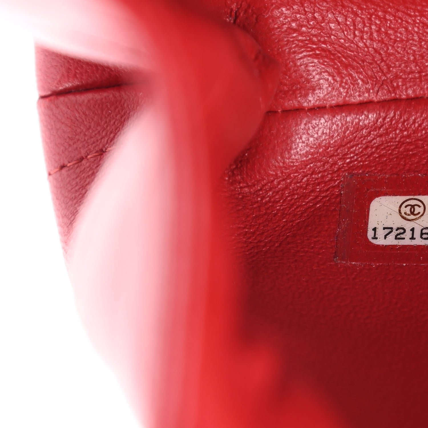 Chanel Lambskin Quilted Clutch With Chain Flap Red 7 of 13