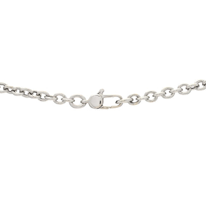 Gucci 18K White Gold Diamond Horsebit Pendant Necklace 4 of 6