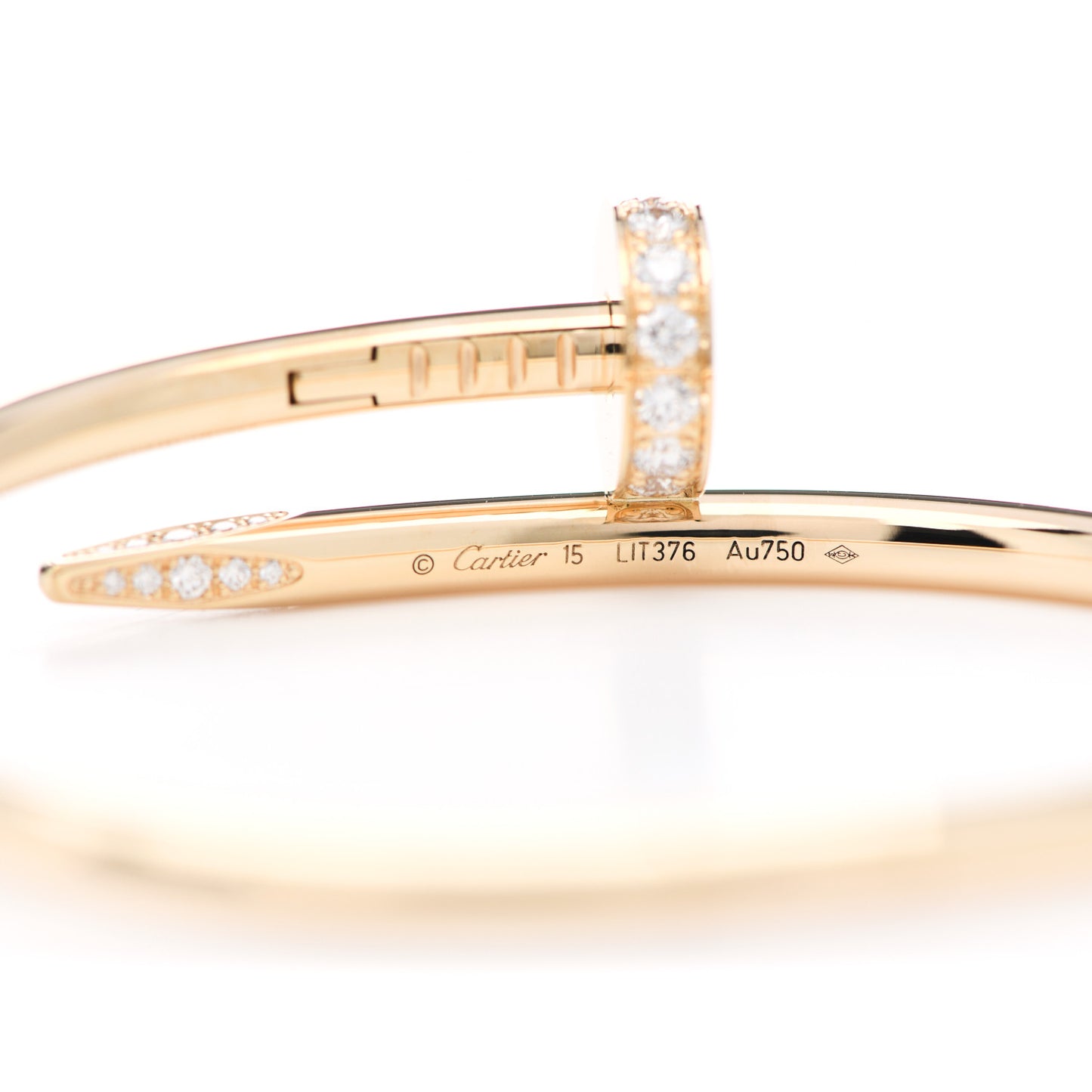 18K Yellow Gold Diamond Juste Un Clou Bracelet 15