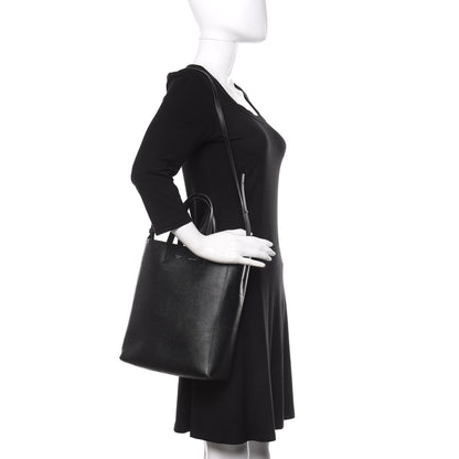 Celine Grained Calfskin Small Vertical Cabas Black 2 of 8