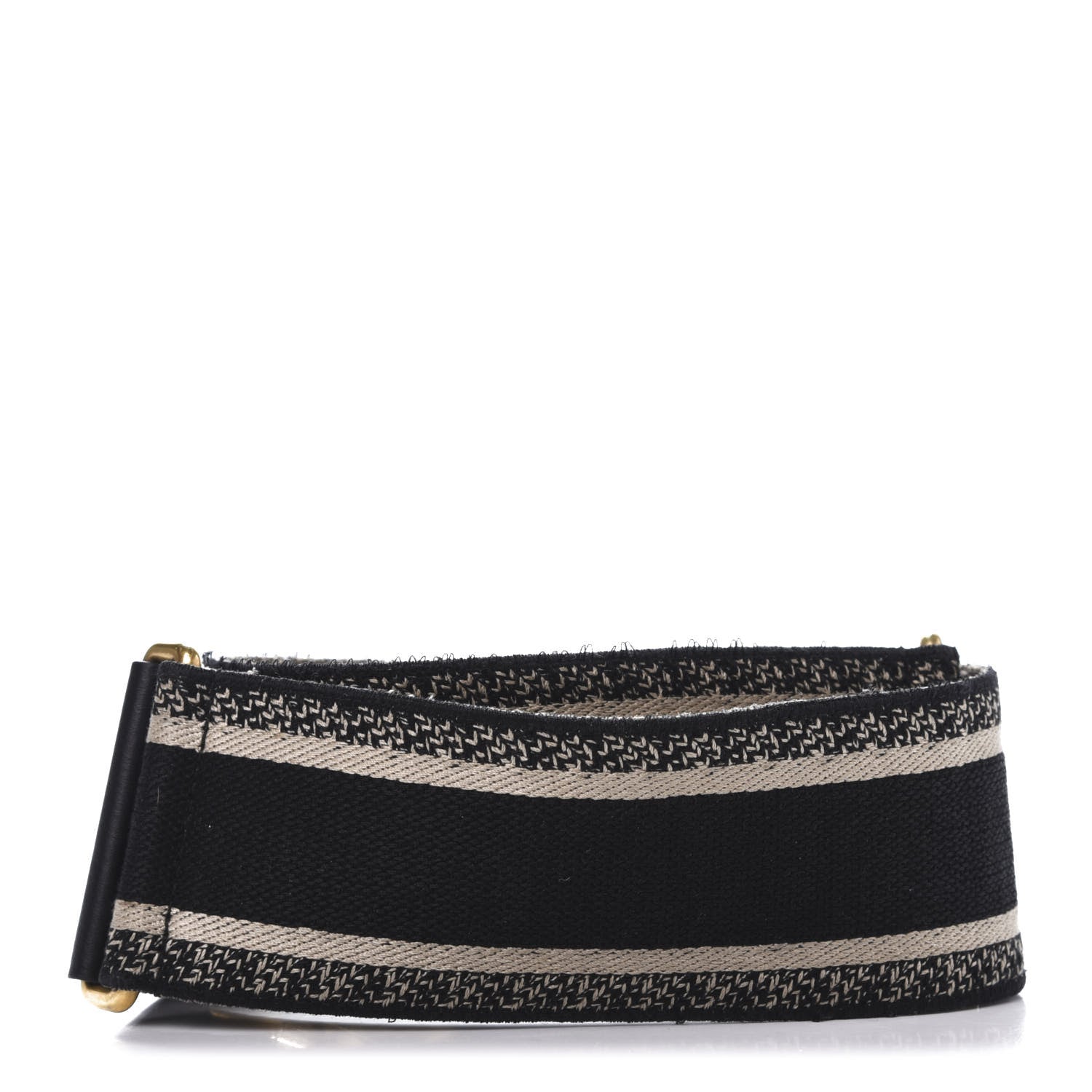 Christian Dior Canvas Embroidered Shoulder Strap Blue 2 of 7