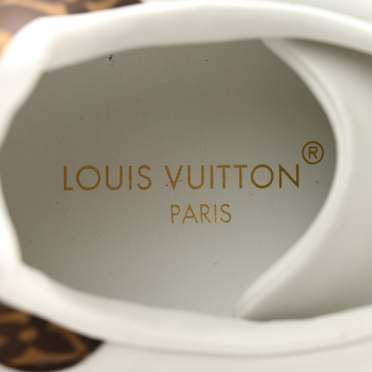 Louis Vuitton Lambskin Embossed Monogram Time Out Sneakers 37 White 6 of 13