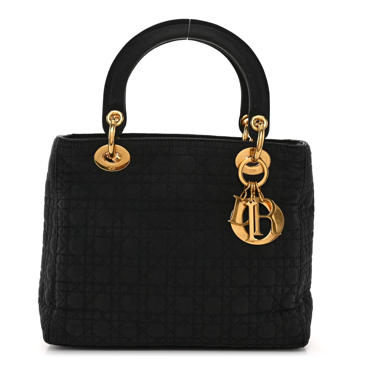Christian Dior Nylon Cannage Medium Lady Dior Black 1 of 11