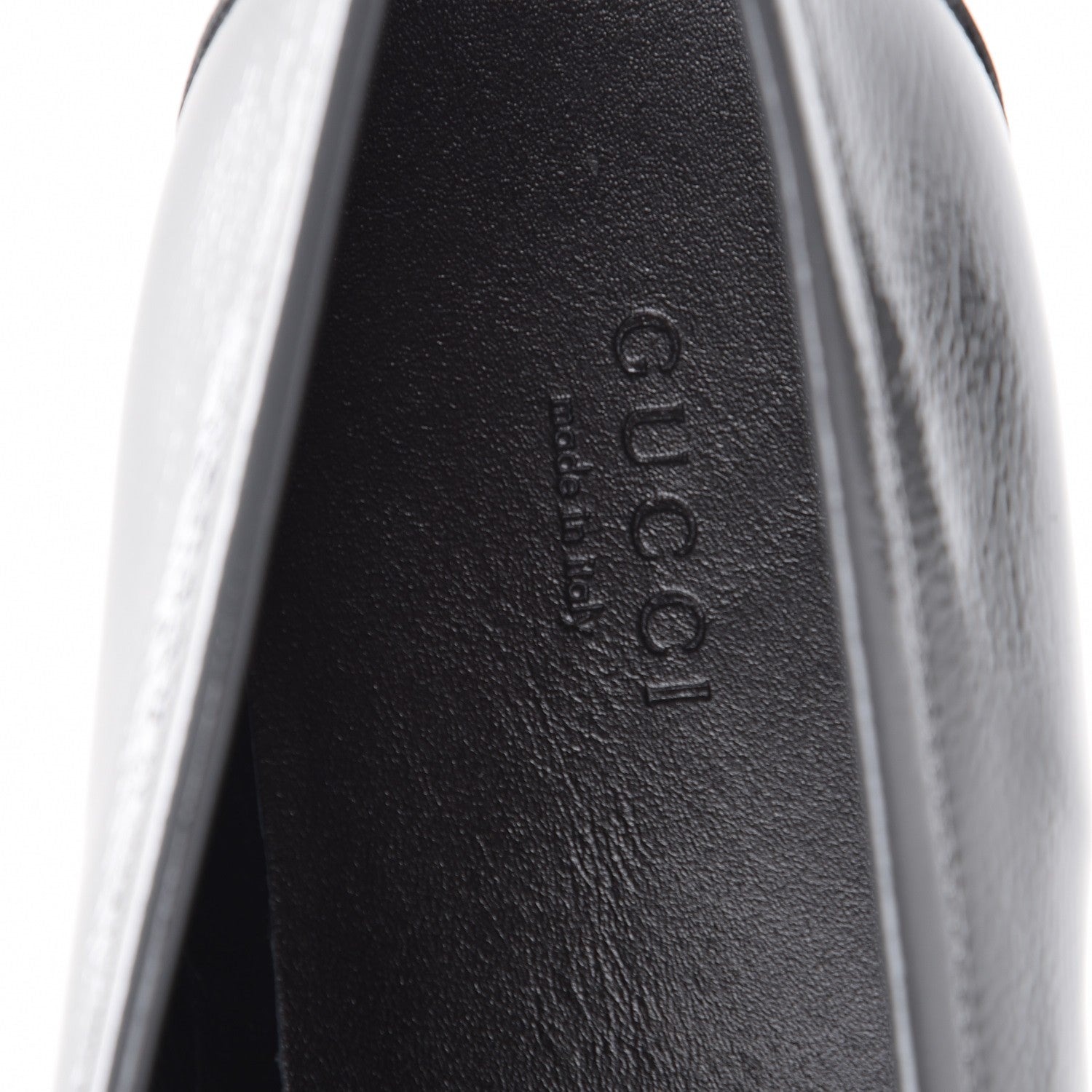 Gucci Naplack Patent Horsebit Banks Loafers 40 Melange Platinum 7 of 9