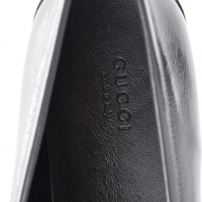 Gucci Naplack Patent Horsebit Banks Loafers 40 Melange Platinum 7 of 9